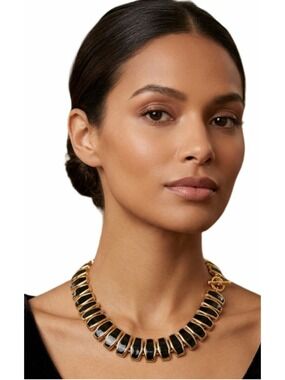 vintage collar necklace from the Anne Klein "Byzantine Jewels of India" collecti